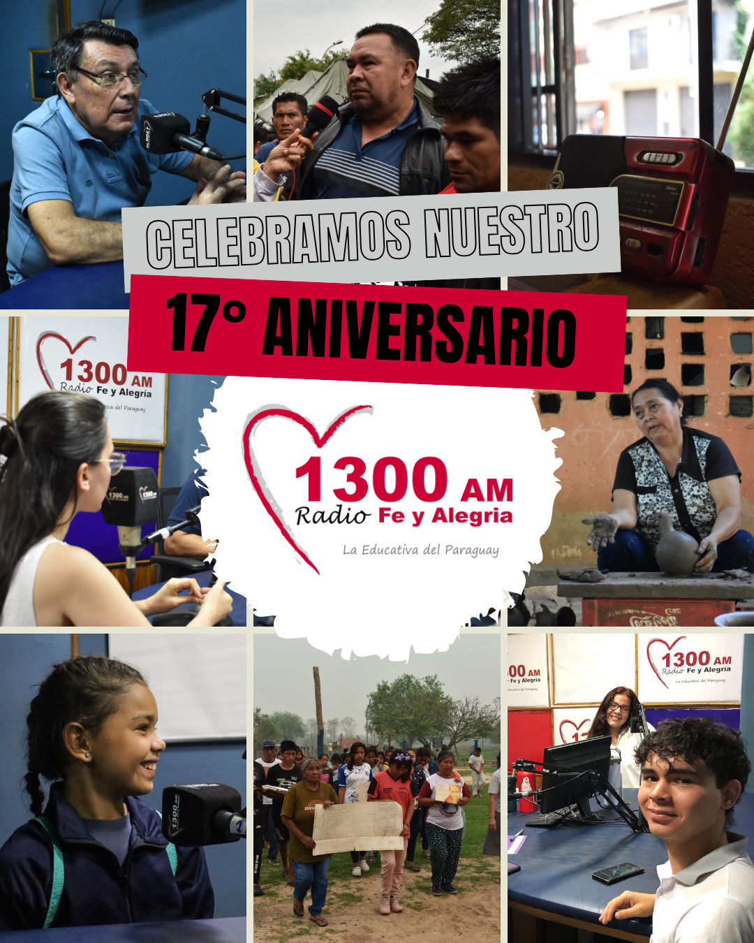 17 años Radio Fe y Alegría 1300 AM - 2025 17 años Radio Fe y Alegría 1300 AM - 2025