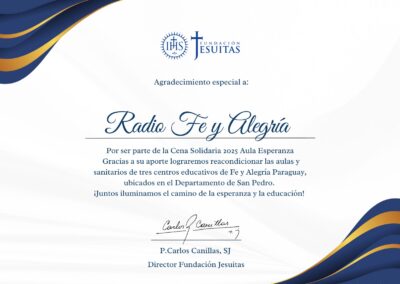 Cena 2025 de la Fundación Jesuitas - Radio Fe y Alegría 1300 AM (1)