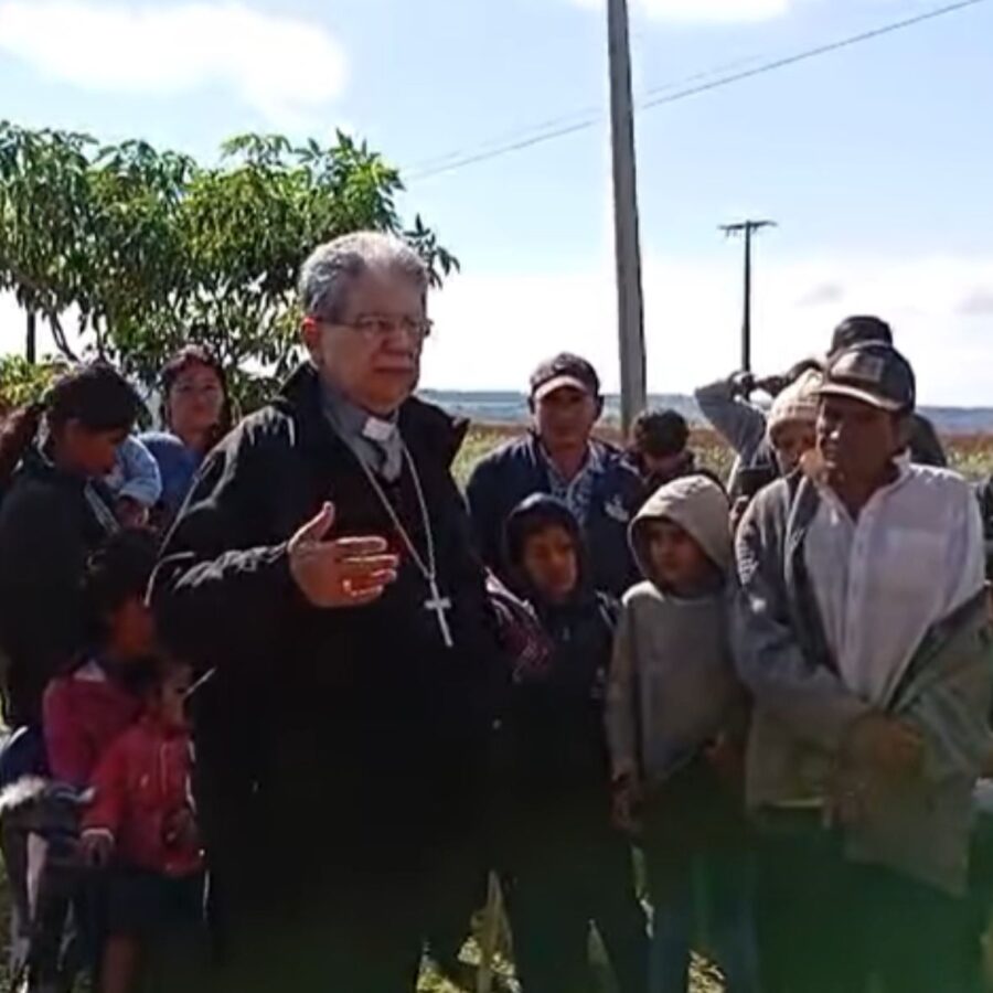 Obispo Gavilán clama a favor de la comunidad Mbya GuaranHuguá Po'i