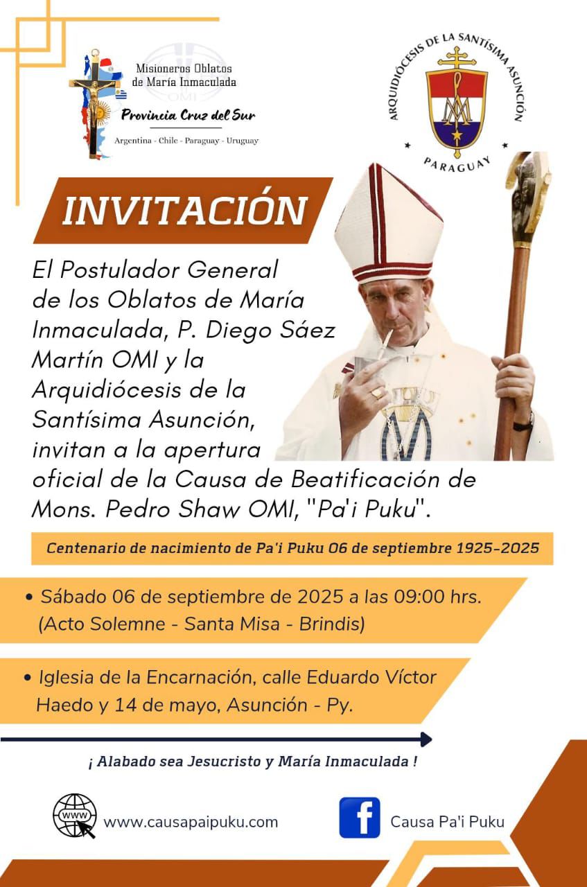 Lanzamiento proceso de beatificación de Pa'i Puku Lanzamiento proceso de beatificación de Pa'i Puku