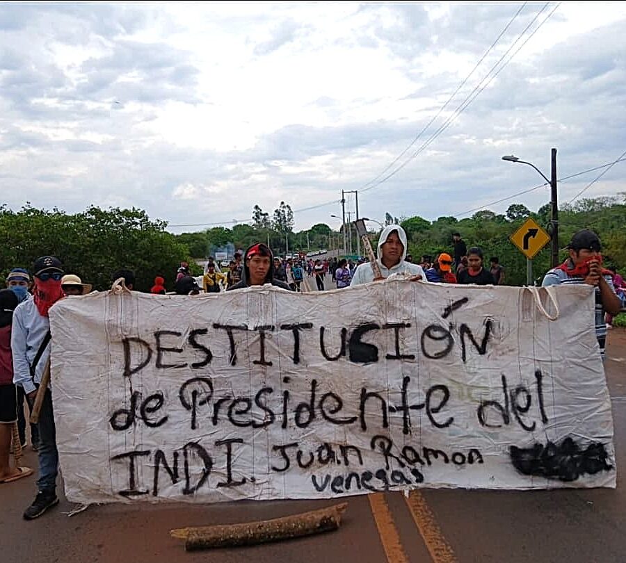 Antonio Vargas. Lider Indígena. Cierre ruta Canindejú. Radio Fe y Alegría - 1300 AM