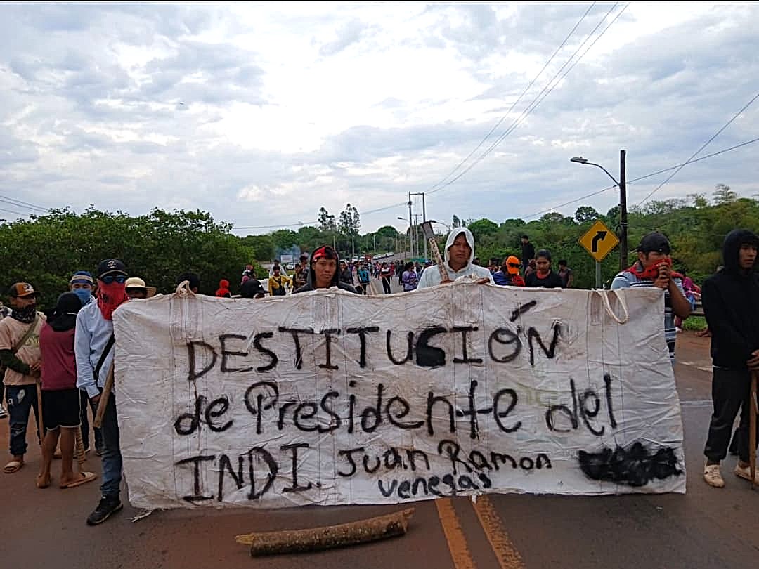 Antonio Vargas. Lider Indígena. Cierre ruta Canindejú. Radio Fe y Alegría - 1300 AM