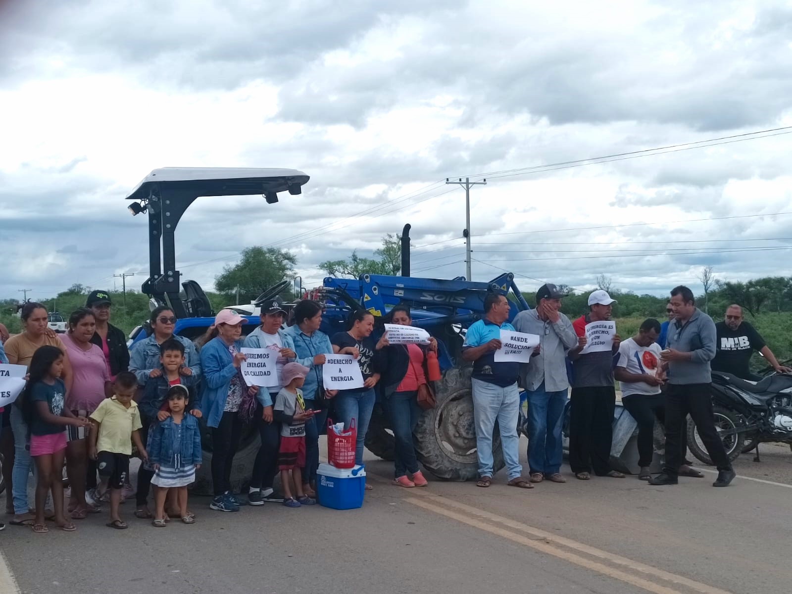 Cortes de energía - cierre de ruta en el Chaco 2